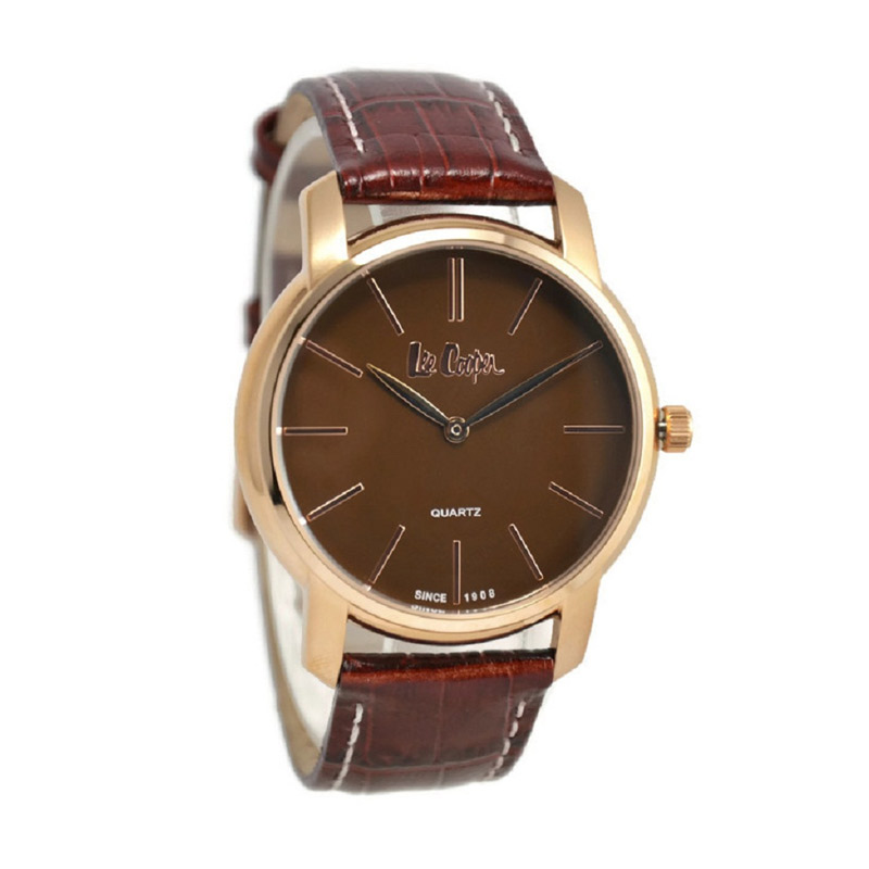 Lee Cooper LC-14G-C Jam Tangan Pria - Coklat Rose Gold