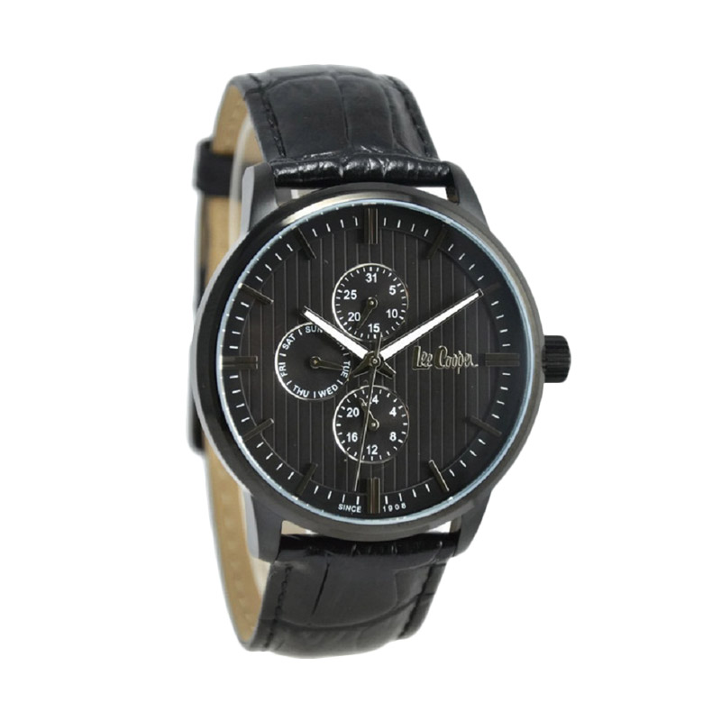 Lee Cooper LC-32G-B Jam Tangan Pria - Hitam