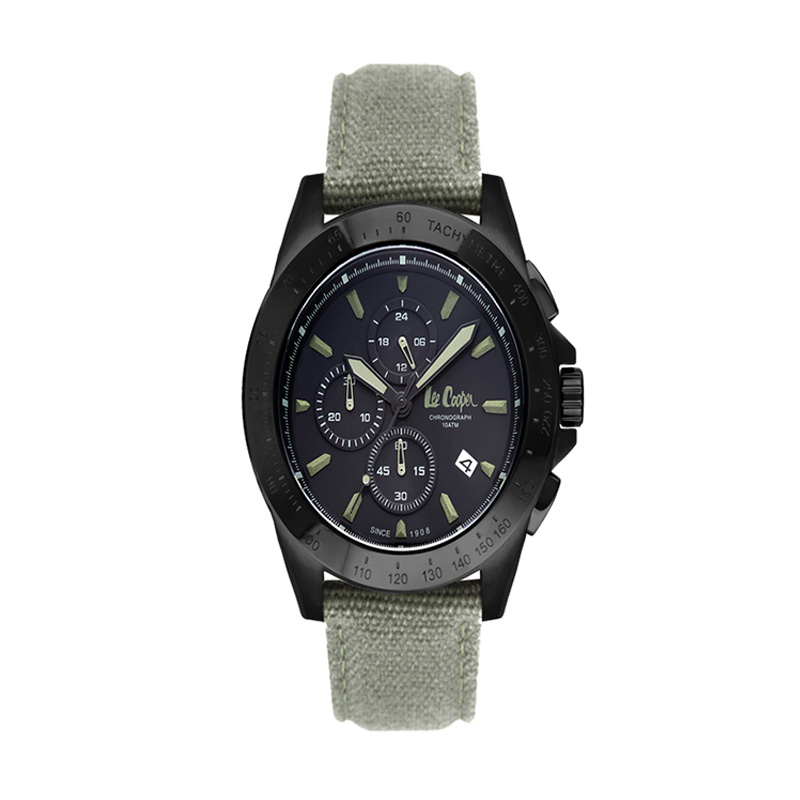 Lee Cooper LC-41G-B Jam Tangan Pria - Black Grey