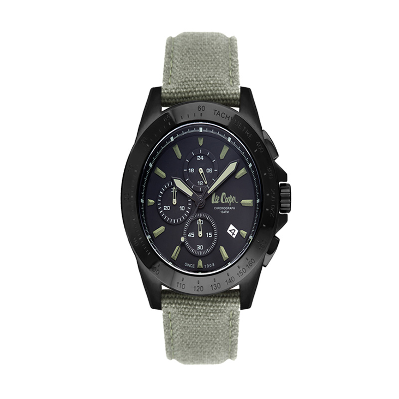 Lee Cooper LC-41G-B Jam Tangan Pria - Black Grey