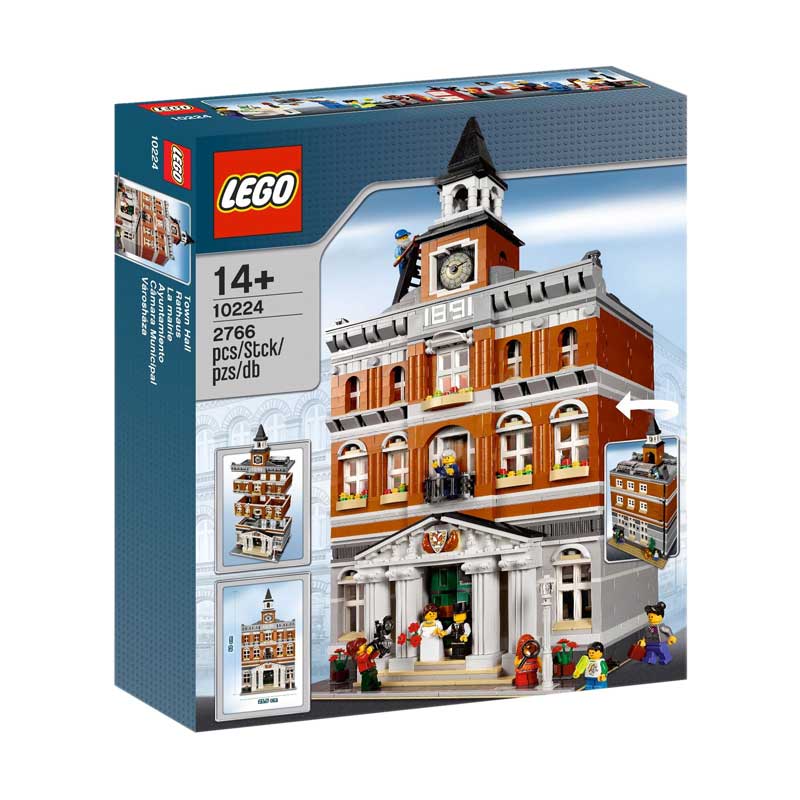 Lego 10224 Exclusive Creator Town Hall Mainan Block Puzzle