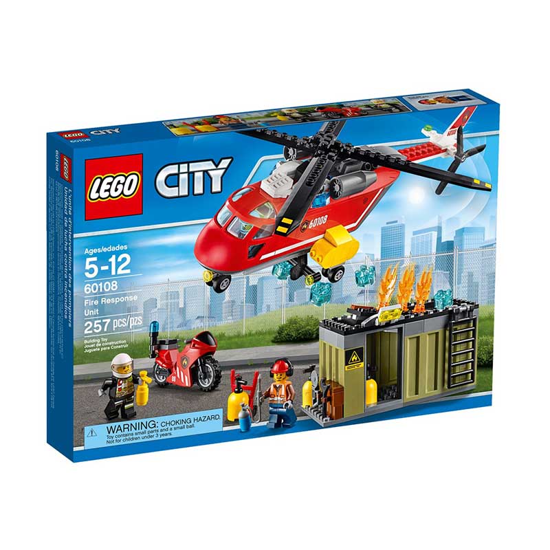 LEGO City 60108 Fire Response Unit Mainan Anak