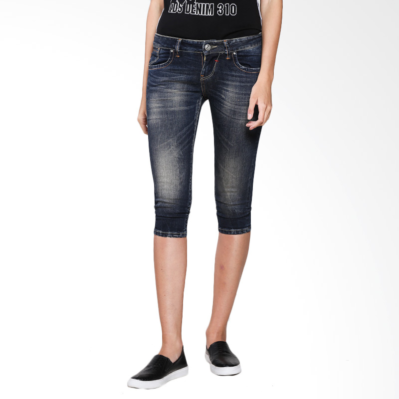 LGS Ladies Celana Capri-Slim Fit - Jeans Premium LPC.400.008.A175.C-Black Pants