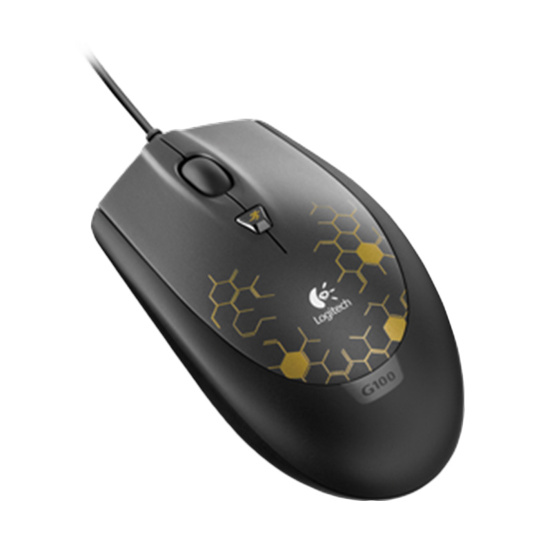 Jual Logitech G100 Gaming Mouse - Gold Matte [2500 DPI/910
