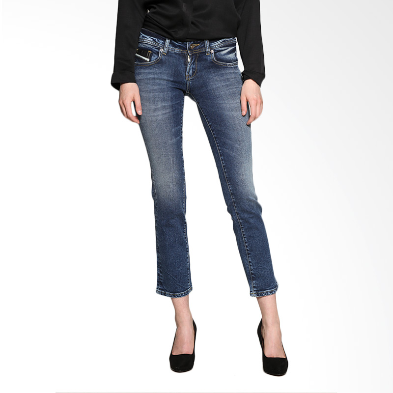 Jual Lois Girl FT 18329 Straight Denim Fashion Pants - Blue Bottom di