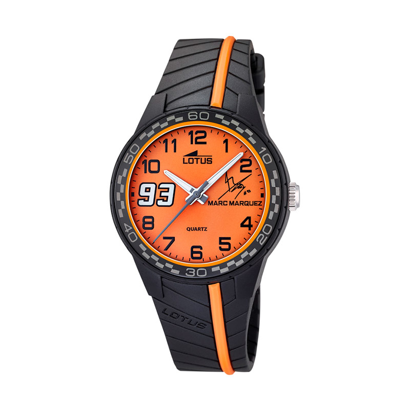 Lotus Icon Marc Marquez LOT L18106/5 Analog Jam Tangan Pria - Orange Black