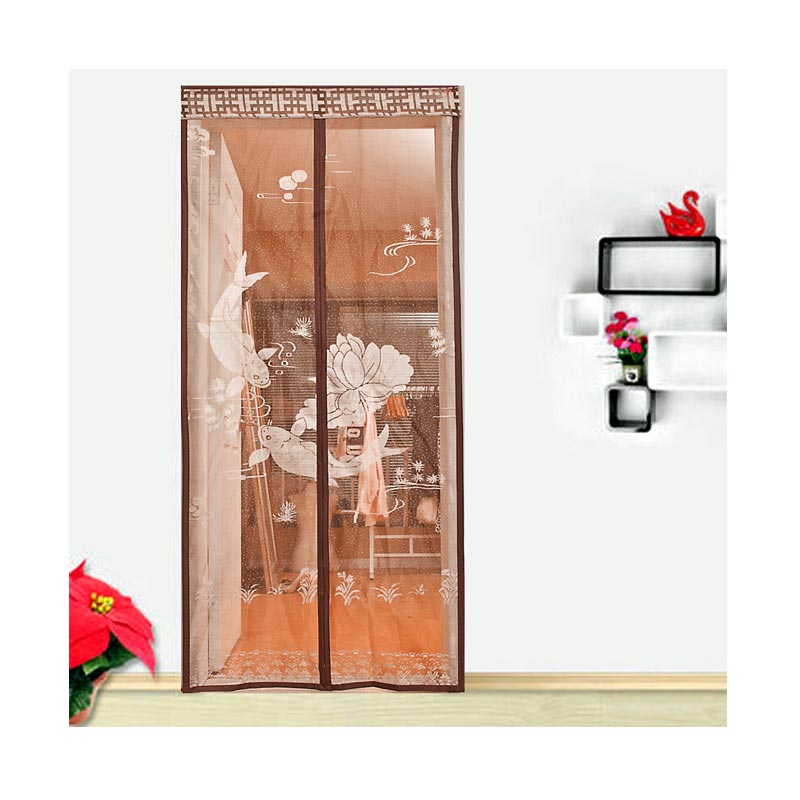 Jual Lotusshops Koi Bordir Emas Elegant Tirai Pintu Magnet ...