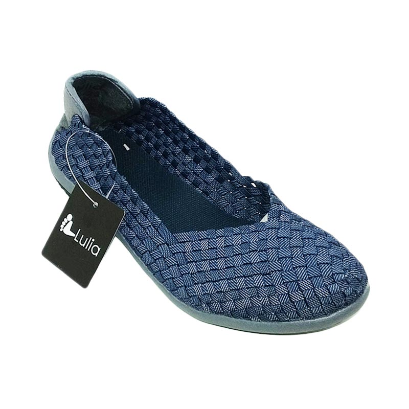 Jual Lulia Anyaman VS23 Sepatu Wanita - Navy Online