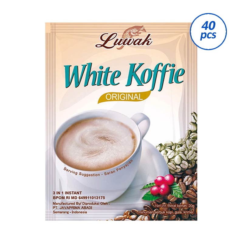 Jual Luwak White  Coffee  Kopi  Instant 40 Sachet BKS 