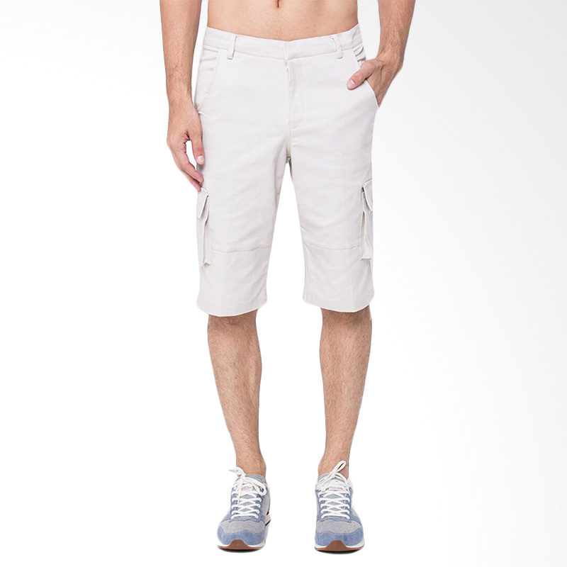 Cargo Short Pants Celana Pendek Pria - Beige