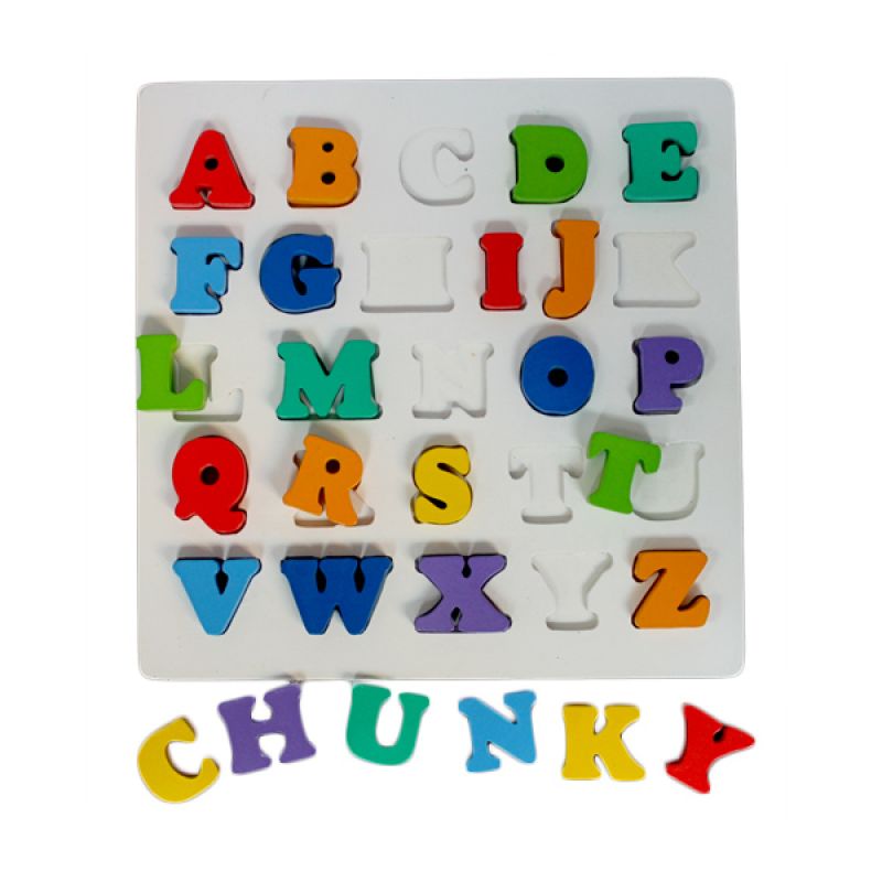 Jual Kidzntoys Puzzle Chunky Huruf Besar Mainan Edukasi jual kidzntoys puzzle chunky huruf besar mainan edukasi