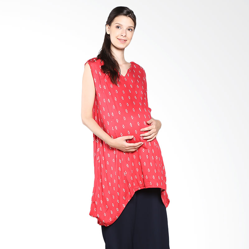 Jual Mamigaya Sitta Dress Merah Bintik Putih jual mamigaya sitta dress merah bintik putih