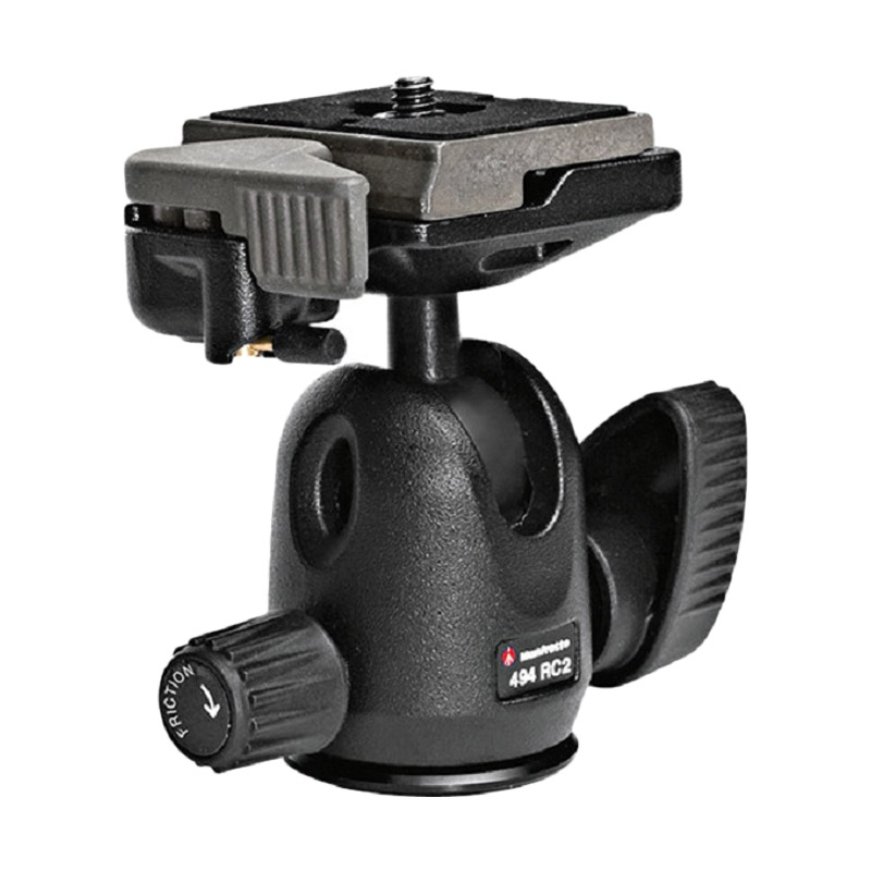 Jual Sinar Bahagia Manfrotto 494 Rc2 Mini Ball Head With Rc2 Quick Release Hitam Murah Mei 2021 Blibli