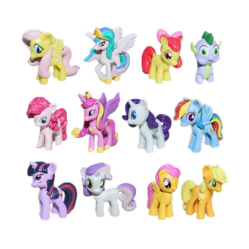 Jual Mao Little Pony Figure Mainan Anak 12 pcs Online Jual Mao Little Pony Figure Mainan Anak 12 pcs Online