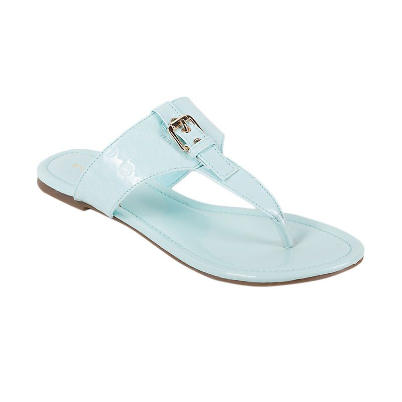 Marie Claire Abria Blue Sandal Flat