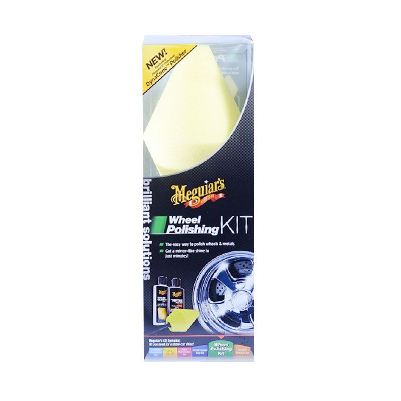 Jual Meguiar's Brilliant Solutions Wheel Polishing Kit Set Cairan
