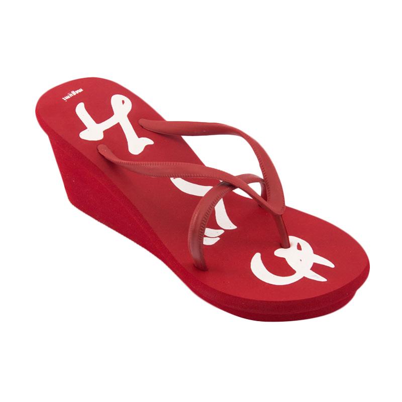 Megumi Garibaldi Sandal Heels Wanita - Red