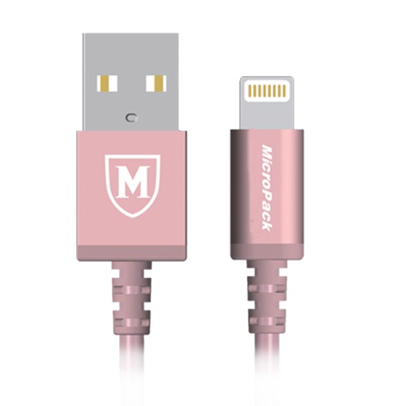 Jual MicroPack i-201 2 in 1 USB 2.0 Kabel Data - Rose Gold