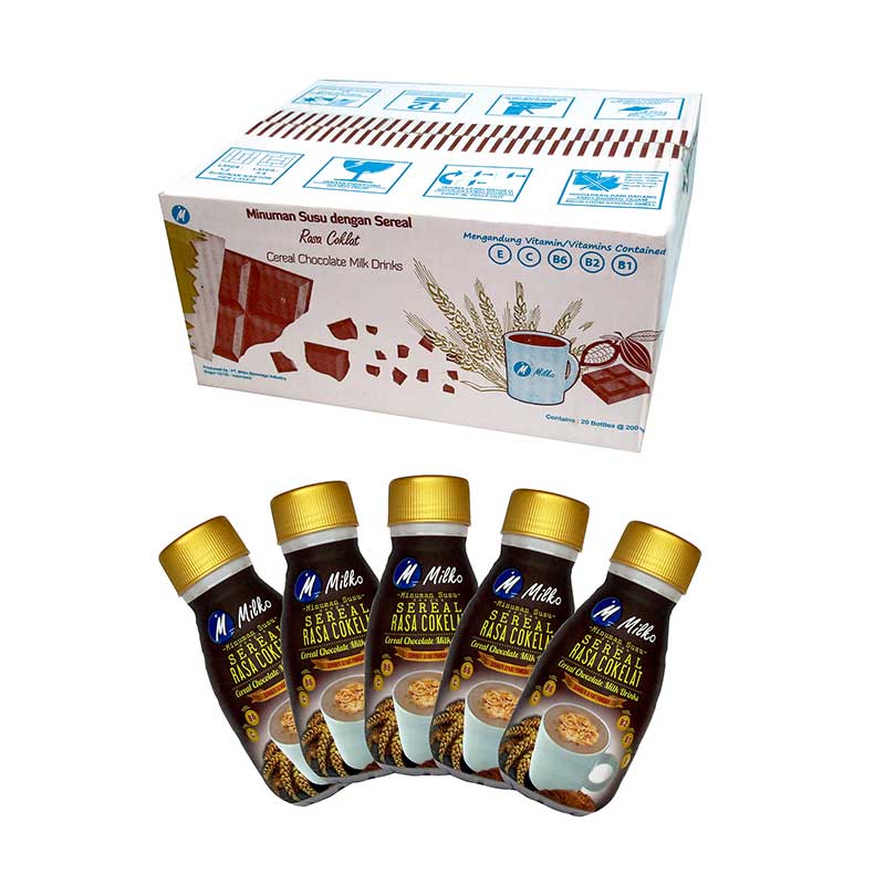 Jual Milko Cokelat Minuman Susu Sereal [200 mL/20 Botol