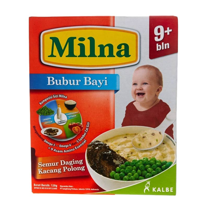 Jual Milna Bubur Bayi Semur Daging Kacang Polong 9m