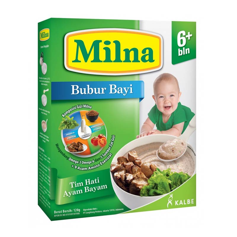 Jual Milna Bubur Tim Hati Ayam Bayam 3pcs Online - Harga