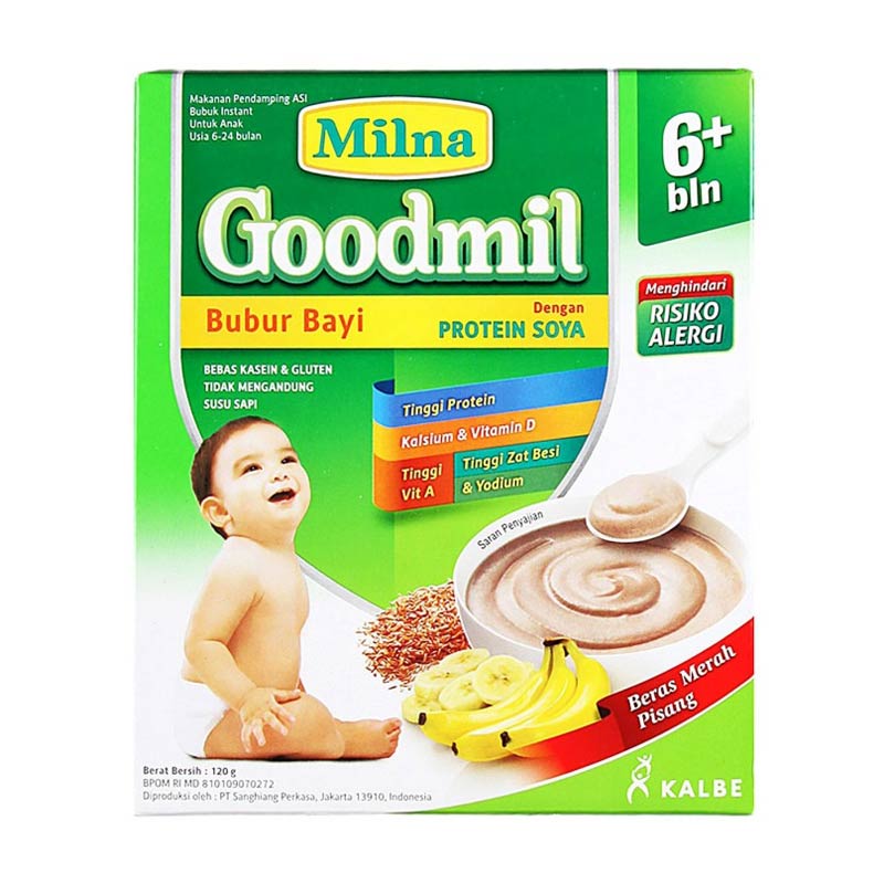 Jual Milna Goodmil Bubur Bayi Beras Merah Pisang 6m