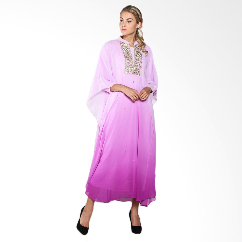 Mint Festive Khaliqa Ombre Long MR16079408 Dress Muslim - Purple Ombre