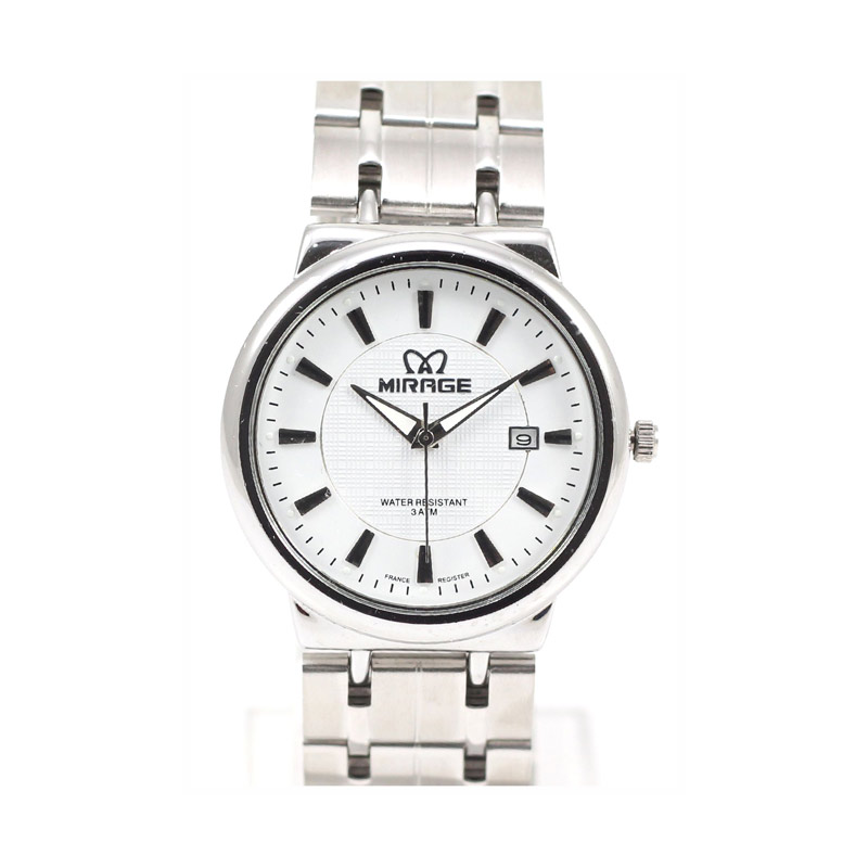 Mirage 8150 BRP-M Japan Technology Original Date Jam Tangan Pria - White