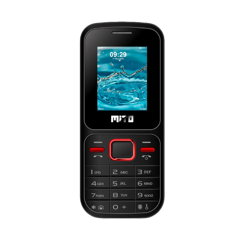 Mito 135 Handphone - Black [GSM-GSM]