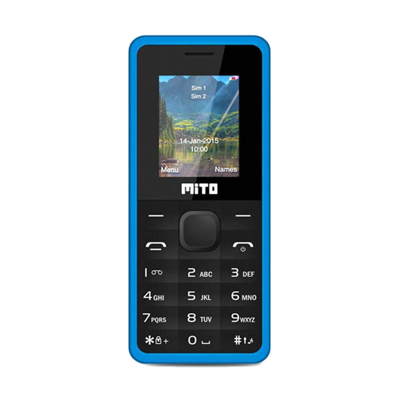 Mito 168 Candybar Handphone - Blue