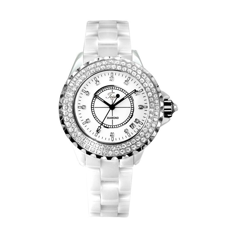 Jual Teiwe Ceramic Swarovski TW2955-MW Pure White Jam