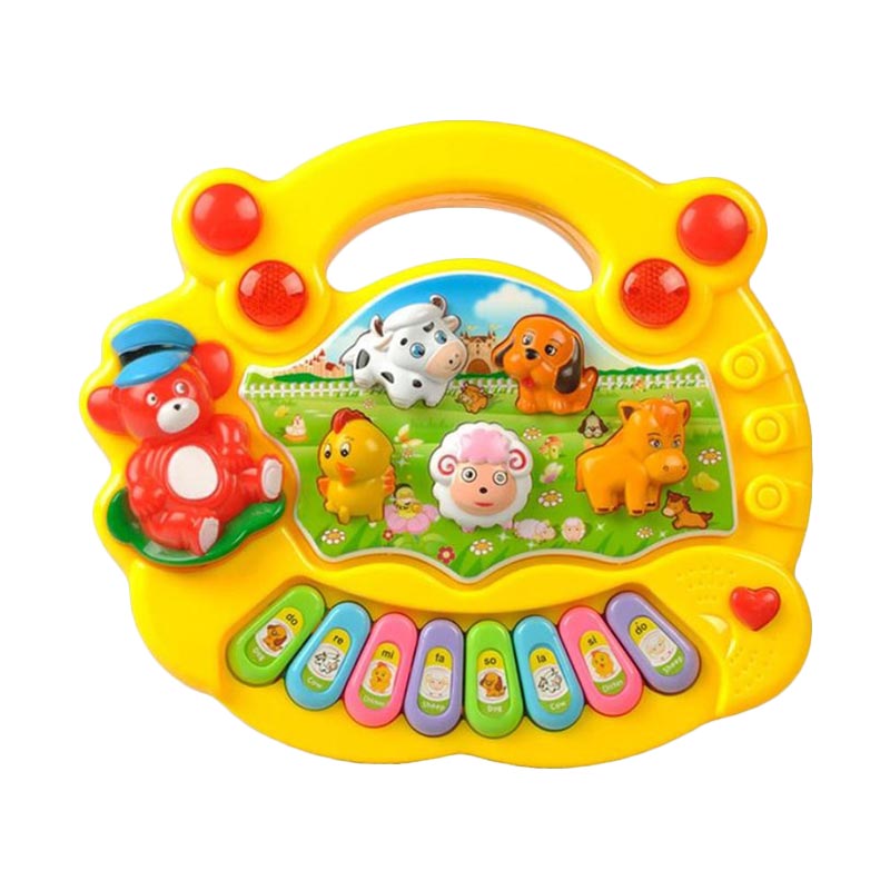 Momo Animal Farm Piano Yellow jual momo animal farm piano mainan anak yellow Momo Animal Farm Piano Yellow jual momo animal farm piano mainan anak yellow