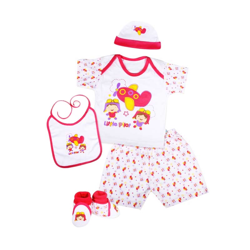 Jual MOMO Kiddy Pilot 11163 Baby Gift Set - Pink Online - Harga & Kualitas Terjamin