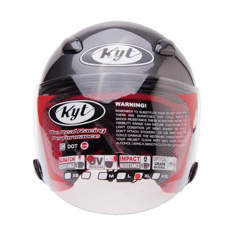 Jual KYT DJ Maru Solid GM Helm Open Face Online September 2020 | Blibli.com