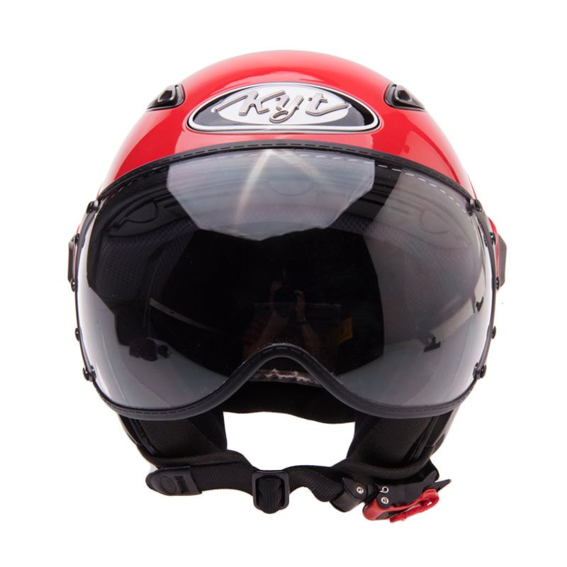Jual KYT Elsico Solid Fire Red Helm Open Face Online April