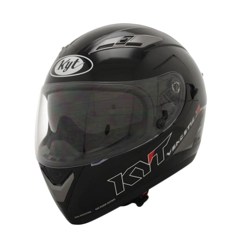 Jual KYT Vendeta 2 Solid Black Met Helm Full Face Online