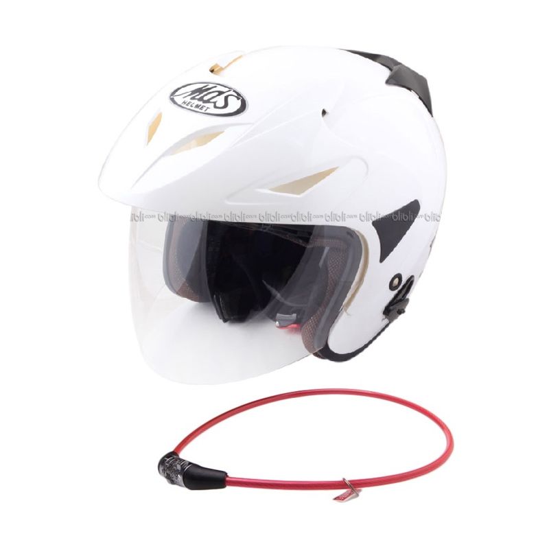 jual helm mds protector solid white m harga jual helm mds protector solid white m harga