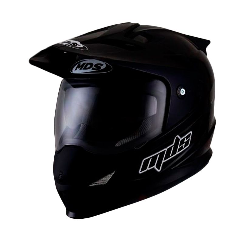 Jual MDS Super Pro Solid Black Matt Helm Full Face Online