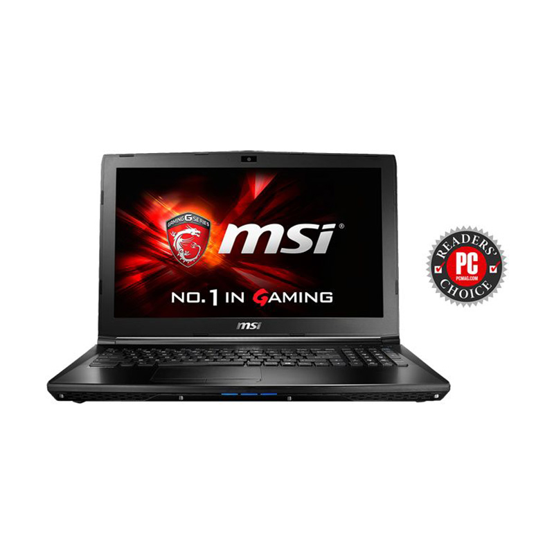 PROMO GAMING - MSI GL62 6QD-072ID Gaming Notebook - Black [15.6 Inch FHD/i7-6700HQ/GTX 950M/Win 10] + Free Bag