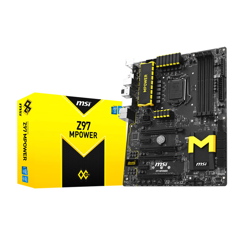 Jual MSI Z97 Mpower Motherboard (Free Mouse Kinzu V2 Yellow) di Seller