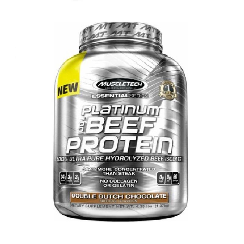 Jual Muscletech Platinum Beef Protein - Cokelat [4 lbs 