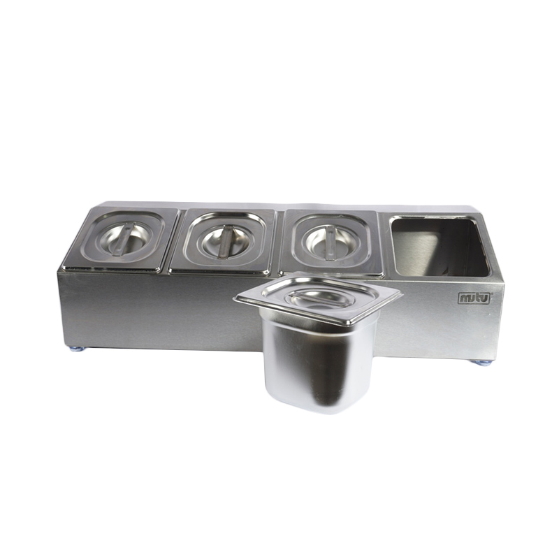 Jual Mutu CMD-4 Condiment Dispenser Stainless Steel Tempat Bumbu Dapur