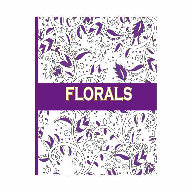 Promo My Style Princess My Craft ST 7786 Florals Colouring Book White