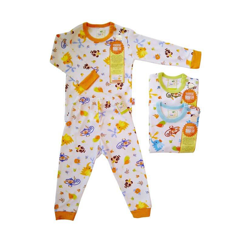 Jual Velvet Junior Orange Biru Hijau Setelan Piyama Bayi