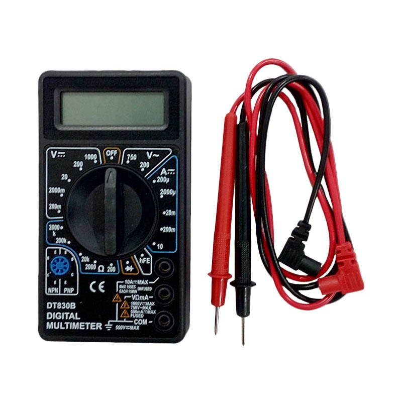 Promo Nankai Multimeter Multi Tester Digital Alat Pendeteksi Arus Listrik DT 830B Diskon 47% di
