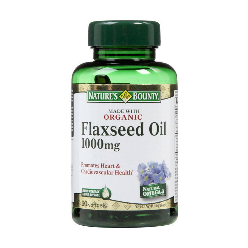 Jual Nature's Bounty Flaxseed Oil [1000 mg/60 Softgels] di Seller