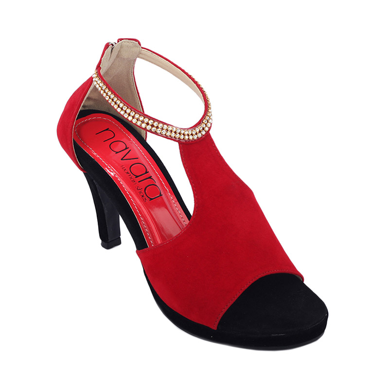 Navara Lilian High Heels Sepatu Wanita - Red