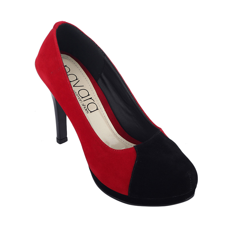 Navara Melissa High Heels Sepatu Wanita - Red