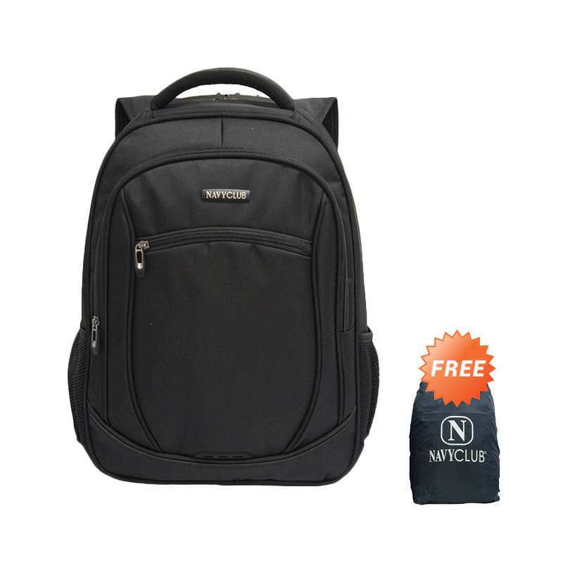 jual navy club laptop waterproof 8298 tas ransel hitam free bag cover harga jual navy club laptop waterproof 8298 tas ransel hitam free bag cover harga