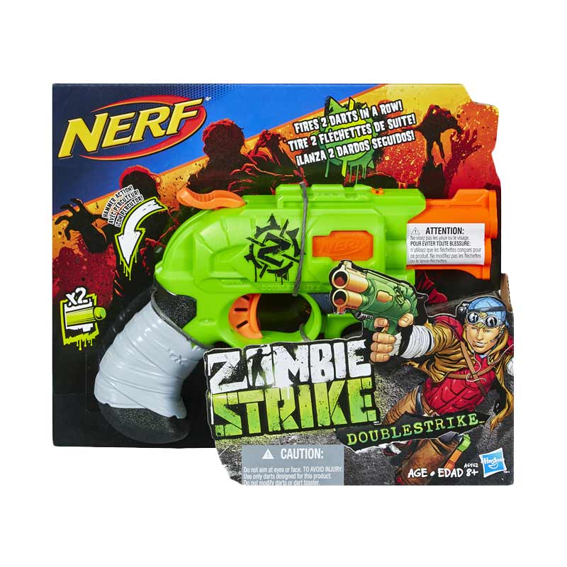 zombie double strike nerf gun
